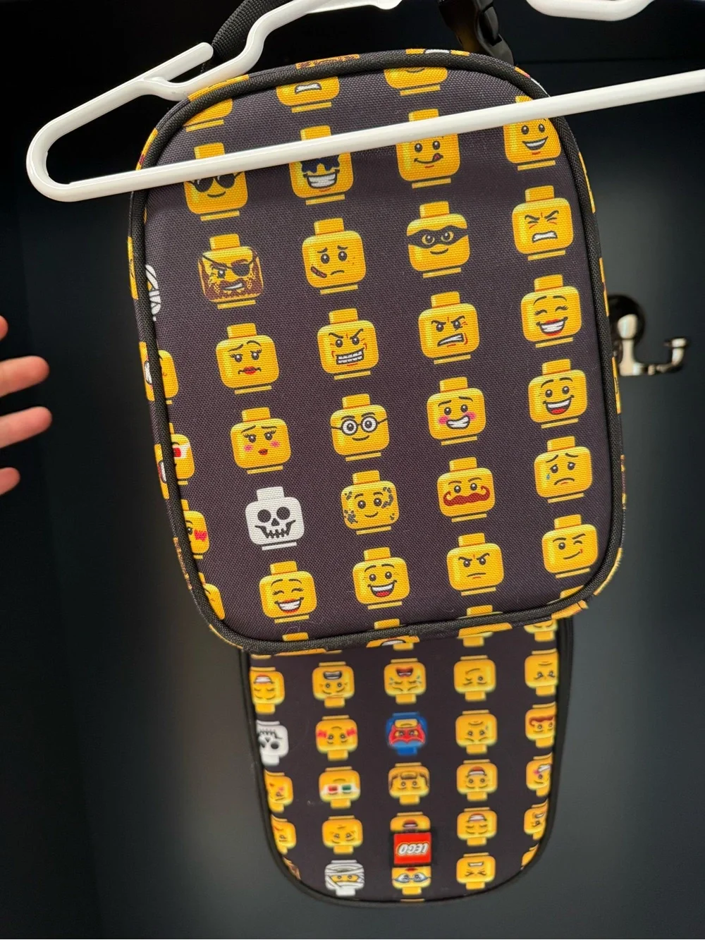 Lego minifigure Backpack and Lunchbox